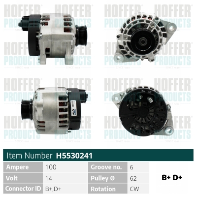 HOFFER Generátor H5530241_HOF