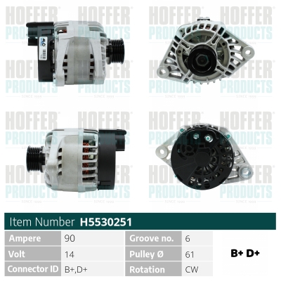 HOFFER Generátor H5530251_HOF