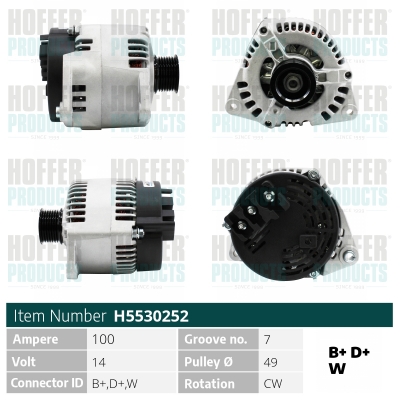 HOFFER Generátor H5530252_HOF