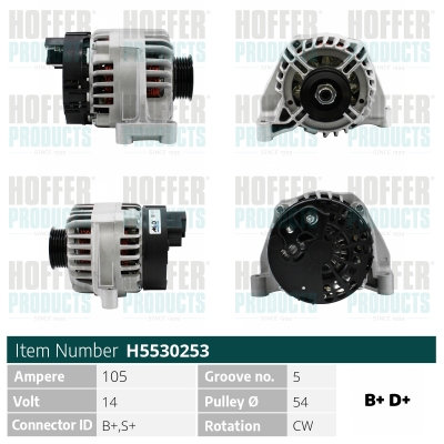 HOFFER Generátor H5530253_HOF