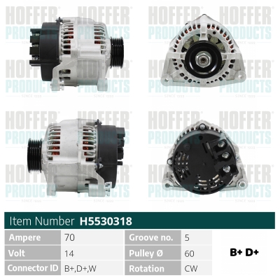 HOFFER Generátor H5530318_HOF