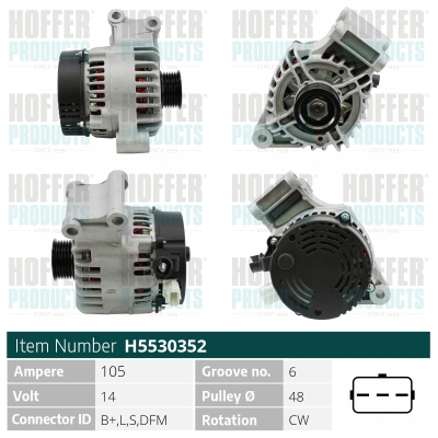 HOFFER Generátor H5530352_HOF