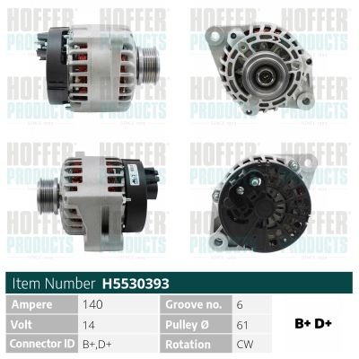 HOFFER Generátor H5530393_HOF