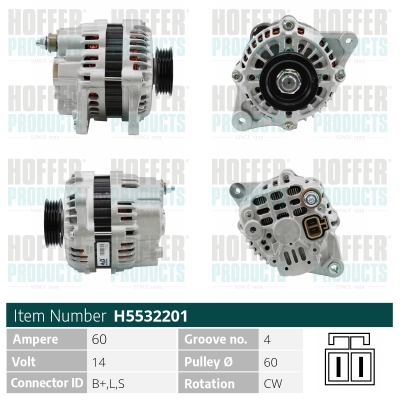 HOFFER Generátor H5532201_HOF