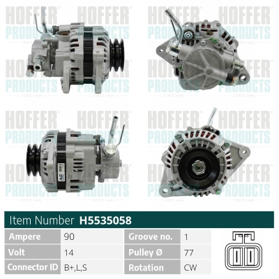 HOFFER Generátor H5535058_HOF