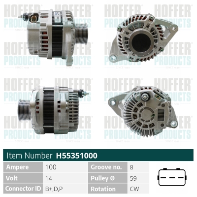 HOFFER Generátor H55351000_HOF