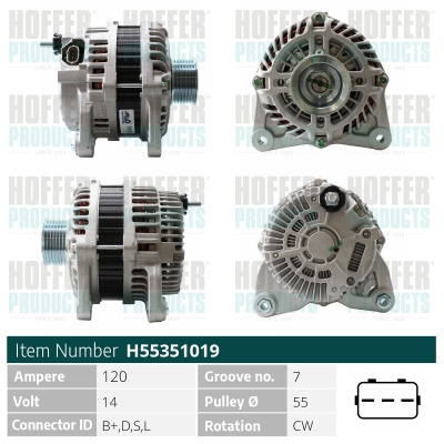 HOFFER Generátor H55351019_HOF