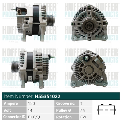 HOFFER Generátor H55351022_HOF