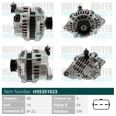 HOFFER Generátor H55351023_HOF