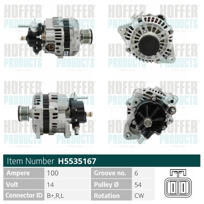 HOFFER Generátor H5535167_HOF