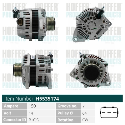 HOFFER Generátor H5535174_HOF