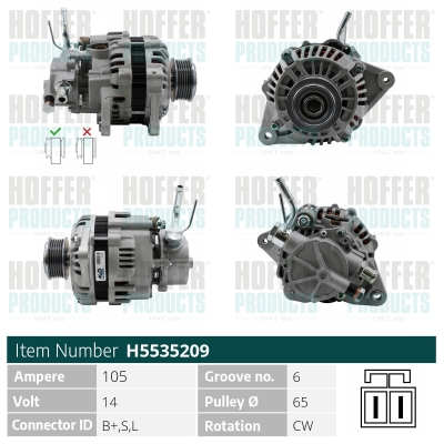 HOFFER Generátor H5535209_HOF