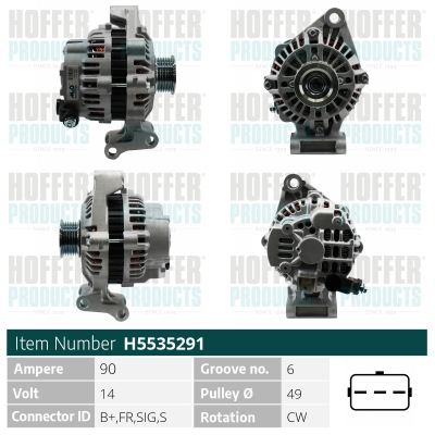 HOFFER Generátor H5535291_HOF