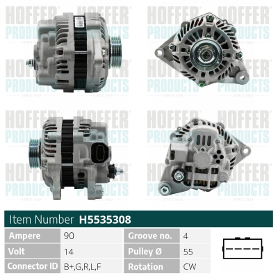 HOFFER Generátor H5535308_HOF