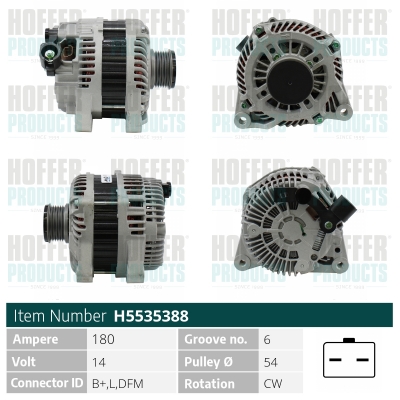 HOFFER Generátor H5535388_HOF