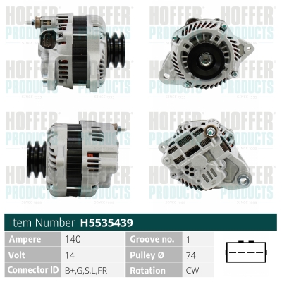 HOFFER Generátor H5535439_HOF