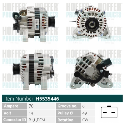 HOFFER Generátor H5535446_HOF