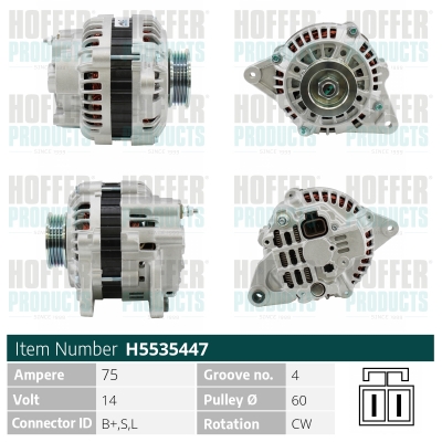 HOFFER Generátor H5535447_HOF