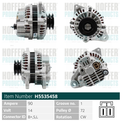 HOFFER Generátor H5535458_HOF