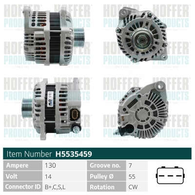 HOFFER Generátor H5535459_HOF