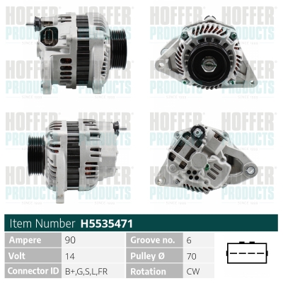 HOFFER Generátor H5535471_HOF