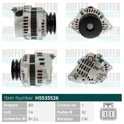 HOFFER Generátor H5535526_HOF