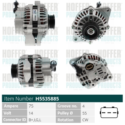 HOFFER Generátor H5535885_HOF