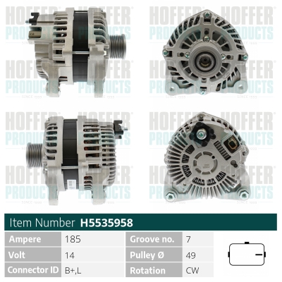 HOFFER Generátor H5535958_HOF