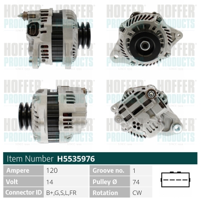 HOFFER Generátor H5535976_HOF