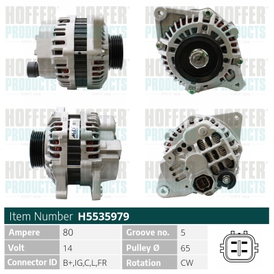 HOFFER Generátor H5535979_HOF