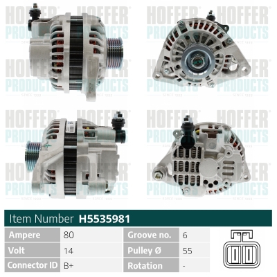 HOFFER Generátor H5535981_HOF