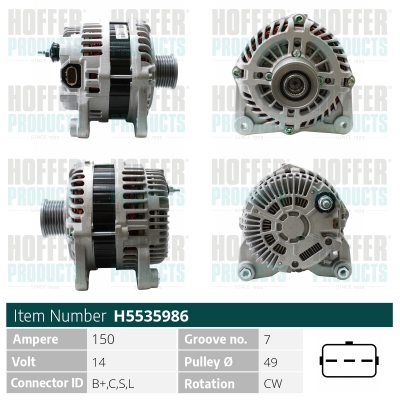 HOFFER Generátor H5535986_HOF