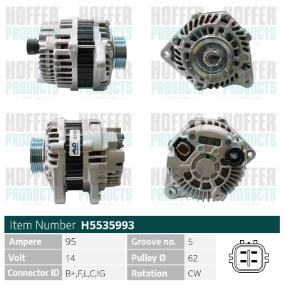 HOFFER Generátor H5535993_HOF