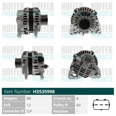 HOFFER Generátor H5535998_HOF