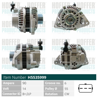 HOFFER Generátor H5535999_HOF