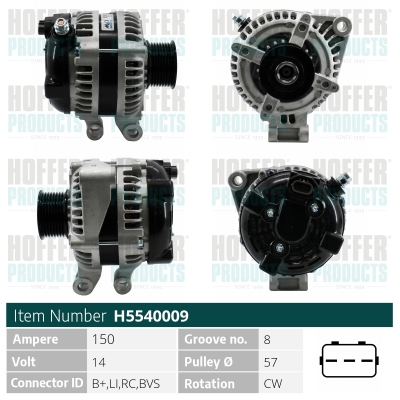 HOFFER Generátor H5540009_HOF