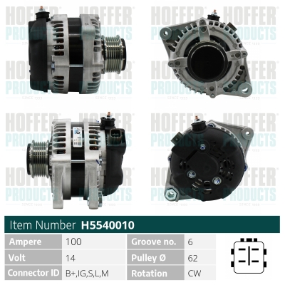 HOFFER Generátor H5540010_HOF