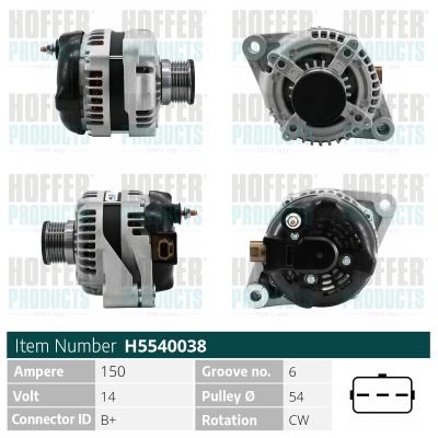 HOFFER Generátor H5540038_HOF