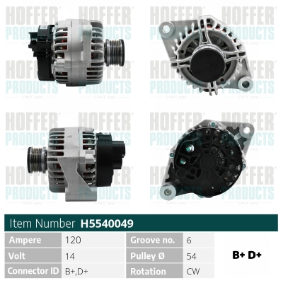 HOFFER Generátor H5540049_HOF