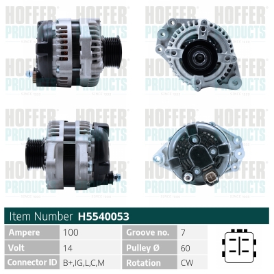 HOFFER Generátor H5540053_HOF