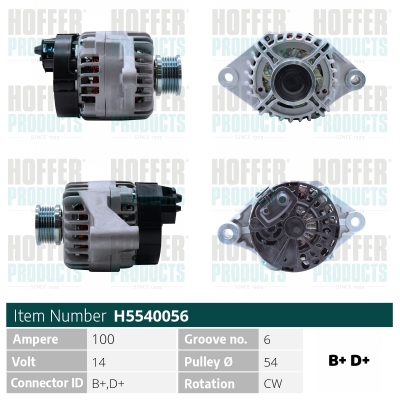 HOFFER Generátor H5540056_HOF