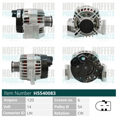 HOFFER Generátor H5540083_HOF