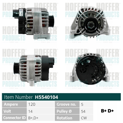 HOFFER Generátor H5540104_HOF