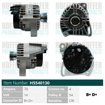 HOFFER Generátor H5540130_HOF