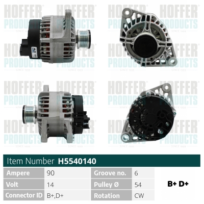 HOFFER Generátor H5540140_HOF