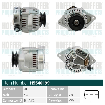 HOFFER Generátor H5540199_HOF