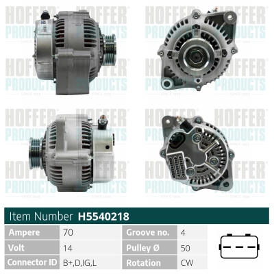 HOFFER Generátor H5540218_HOF