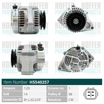 HOFFER Generátor H5540257_HOF