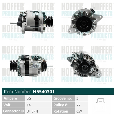 HOFFER Generátor H5540301_HOF