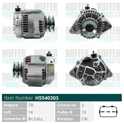 HOFFER Generátor H5540303_HOF